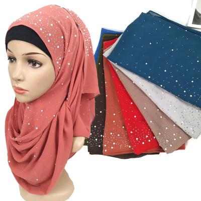 China Fashion And Floral Lady Hijab Full Color Hijab 100% Polyester Fashion Hot Sale Pattern Muslim Hijab Scarf Veil for sale