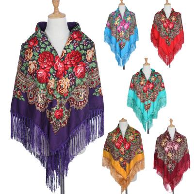 China 2019 New Design Hijab 2019 Polyester Print Russian Print Shawl Muslim Hijab Pashmina Scarves for sale