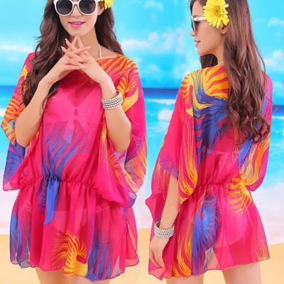 China Breathable Fashion Beachwear Oversized Beach Wear Long Cover Up Summer Dress for sale