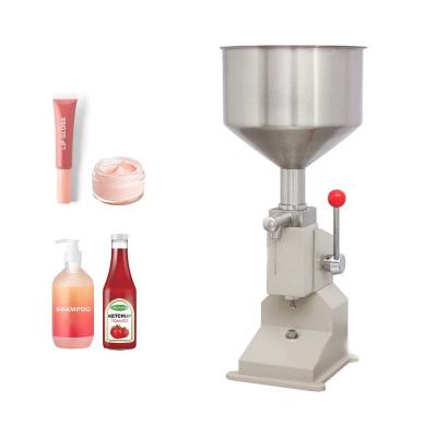 China Small Food Manual 10ml Plastic Bottle Paste / Manual Liquid Cream / Oil Cosmetic Filling Machine for sale