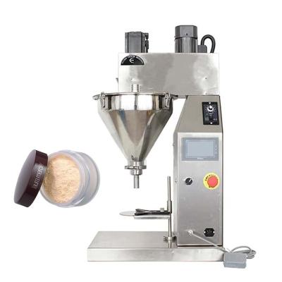 China Semi Automatic Small Tabletop Food Dry Sachet Coffee Powder Filling And Bottle Cosmetic Chemical Packing Machine for sale