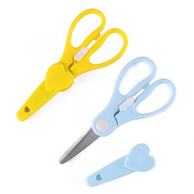 China Hand-made scissors students make stationery scissors paper-cutting knife with scissors cover to make hand scissors for sale