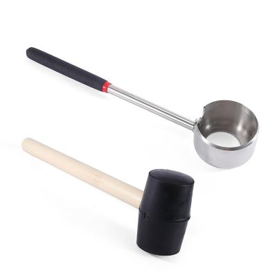 China Sustainable Hot Sale Coconut Opener Set Coconut Opener With Hammer Coconut Tool for sale