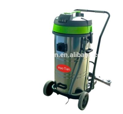 China Hotel HT80J-3Y HaoTian 80L Industrial Three-motor Stainless Steel Wet And Dry Vacuum Cleaner for sale