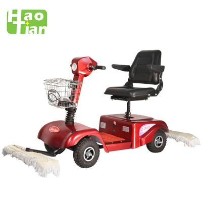 China Hotels 4 Wheels Mobility Broom Electric Scooter HT-IN101C Floor Cleaning Machine Driving Dust Trolley for sale