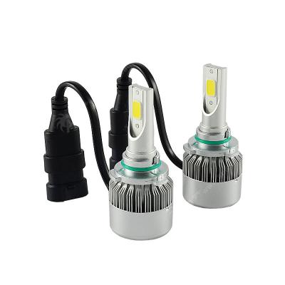 China Work For LED Headlight LED Foglight 72W 6000K Xenon COB C6 LED Headlight Bulb Kit 9006 White Low Beam HB4 For 2002-2006 GMC Rep XL LED Headight Bulbs for sale