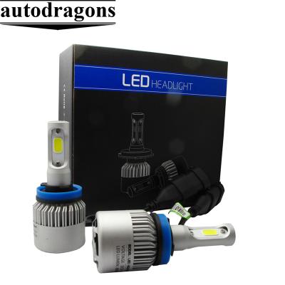 China S2 H8/H9/H11 LED HEADLIGHT CONVERSION KIT 72W 6000K Aluminum White High Power 72W 8000LM for sale