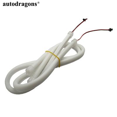 China Autodragons Autodragons Headlight DRL Roller Coaster LED Strip 60cm Daytime Running Light Flexible Amber White 85cm Daytime Running Light for sale