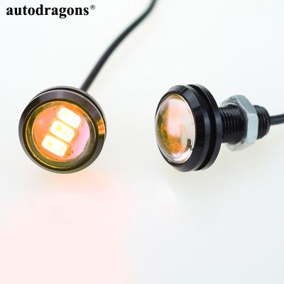 China Car Styling DRL Driving Daytime Running Lights AutoDragons 5630 3 SMD 23MM Strobe Flash Eagle Eye Lamp LED Daytime Running Light DRL With Turn Signal for sale