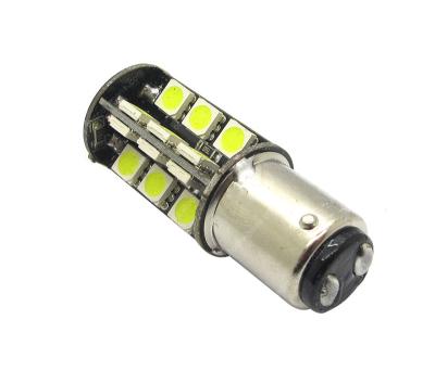 China Xtreme 27pcs 5050smd p12/5w 1157 white bay15d auto shut off 1157 light bulb led canbus for sale