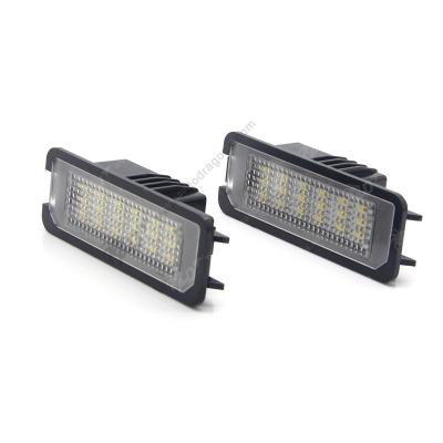 China Canbus No Errors Car LED License Plate Light 12V SMD3528 LED License Plate Lamp For A4 b8 A5 S5 Q5 TT RS For 5D R36 for sale