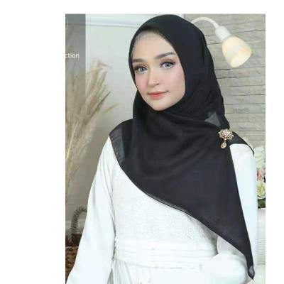 China Square Soild Color Hijab Tudung Bawal Shawl Malaysia High Quality Muslim Scarves for sale