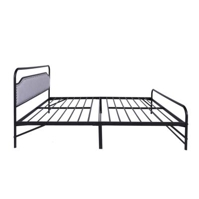 China Double Queen Size Foldable Cheap Manufacture Metal Bed Frame for sale