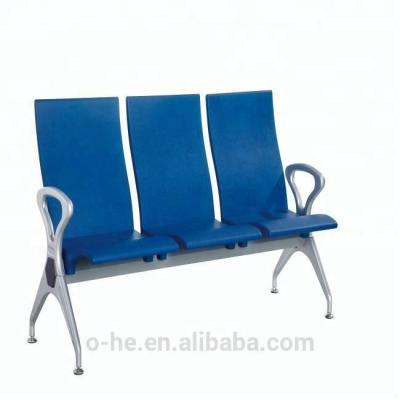 China 3seater Waiting Chair Hot Sale Unfolded Unfolded PU Chair Public Airport Sofa Hospital Bench Seating Waiting Public Chair for sale