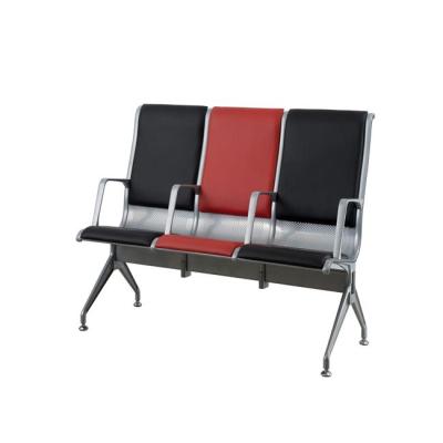 China 3seater Waiting Chair No PU Folded Aluminum Waiting Chair Public Hospital Bench Airport Waiting Sofa for sale