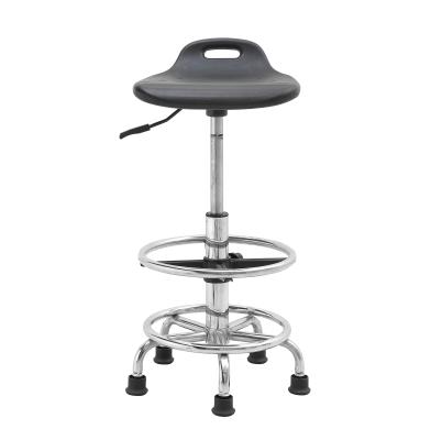 China Hot Selling Modern PU School Adjustable Leather Lab Stool Stackable Chair for sale