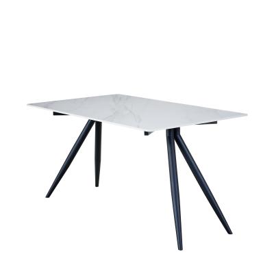 China (Others)Adjustable Nordic Modern Minimalist Luxury Marble Small Dining Table Household Dining Table And Chair Combination Apartment for sale