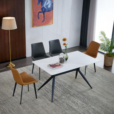 China Light Adjustable Luxury Dining Table Household Simple Modern Home Dining Table (Others) Furniture For Living Room for sale