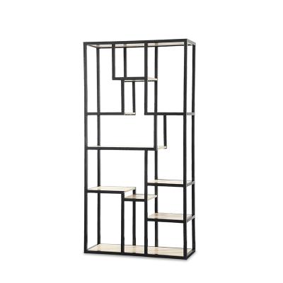 China High Quality Expandable Bookcases Racks Light Metal Office Wall Steel Bookcases and Shelves for sale