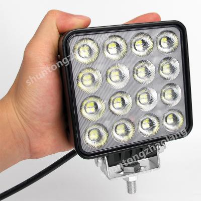 China New 64W Alloy COB Aluminum Work Lighting DC 10-36V Flood Tractor Truck Car Vehicle Driving Lamp LED Work Light 2022 Offroad Working Light for sale