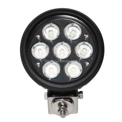 China Alloy 7inch 70W LED Work Light Tractor 4x4 SUV ATV Offroad LED Fog Light 12v 24v IP67 Aluminum Spot / Flood LED Driving Light With Cover for sale