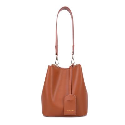 China 2022 New OEM Lady Women's Soft Ladies Handbags PU High Quality Leather Shoulder Large Bag for sale