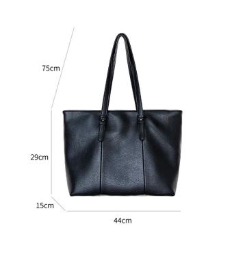 China Fashion Lady Fashion Wholesale Hand Bags OEM PU Leather Large Bag Luxury Handbag Customized Daily Handbag Set for sale