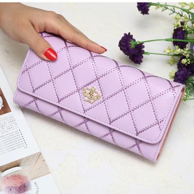 China 2019 Fashion Crown Decor Waterproof Female Wallets Leather Woman Lady Purse Wallet for sale