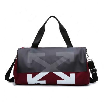 China Good Fashion Design Smell Proof Travel Duffle Gym Duffel Bag With Shoe Compartment for sale