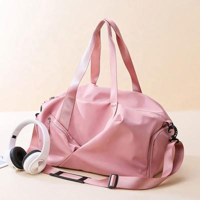 China Vintage Waterproof Canvas Nylon Duffel Bag Vintage Women Gym Women Weekend Duffel Travel Bags for sale