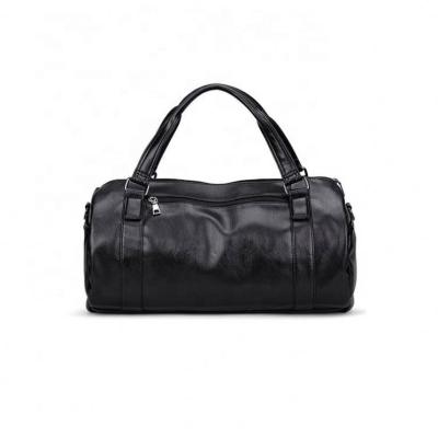 China NATIONAL wholesale black waterproof leather duffel bag to travel for sale