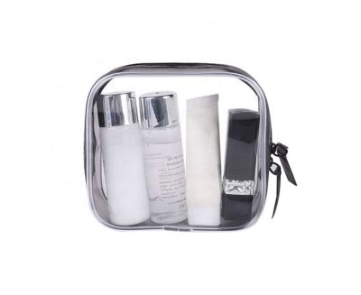 China Wholesale Price Waterproof Clear Wash PVC Zipper Lock Travel Bag for sale