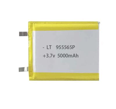 China Long Cycle Life Lithium Polymer Cell 955565 3.7V 5000 Mah With 10000Mah 2P Lipo Rechargeable Battery Pack for sale