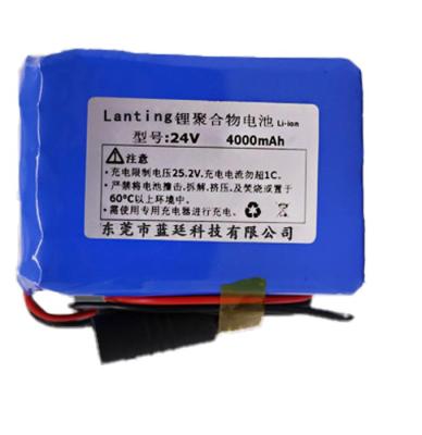 China Long Cycle Life 24V 4Ah Lithium Polymer Batteries With Charger 22.2V 4000 Mah Lipo Battery Pack For Led Headlights for sale