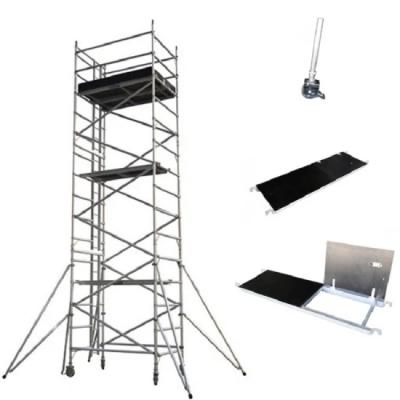 China Traditional Aluminum Scaffolding Steel Mobile Scaffolding System Tower For Construction for sale