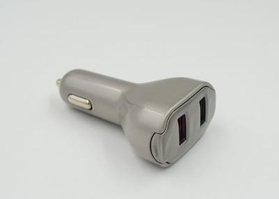 China Double QC 2.0 High Speed USB Car Charger Universal 18W CE ROHS Certification for sale