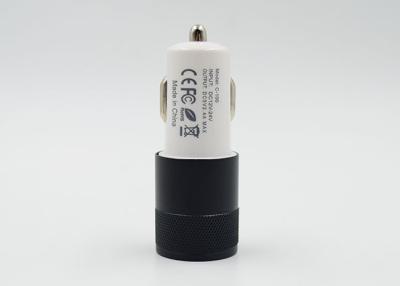 China Tablet Small 2.4 Amp Dual USB Car Charger High Output Over Voltage Protection for sale