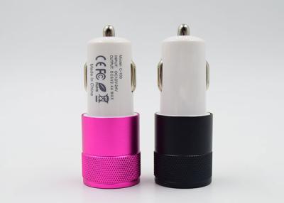 China Colorful Dual USB Vehicle Charger Customized DC 12V - 24V Low Working Temperature for sale