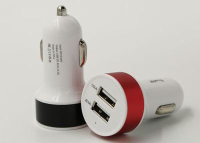 China 12V ABS Black Universal USB Phone Car Charger , Micro USB Car Charger Universal for sale