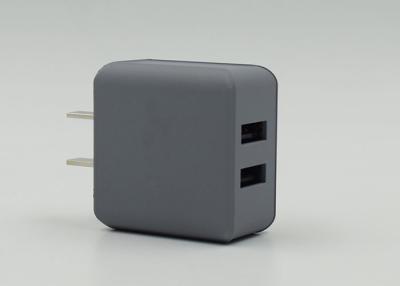 China Professional EU Dual USB Travel Charger Adaptor , Dual USB Phone Charger for sale