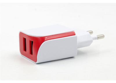 China US / EU Plug Universal Usb Travel Charger Adapter Dual Ports Several Colors for sale