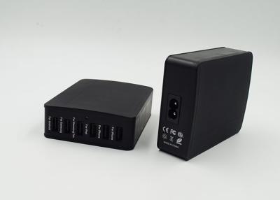 중국 UL 다 USB 여행 충전기 5V 9A 6 USB 항구는 색깔 VI 효율성을 검게 합니다 판매용