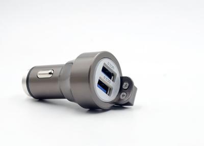 Chine Metal sortie bleue d'USB 4.8A de marteau de la vie de chargeur de la voiture QC2.0 la double à vendre