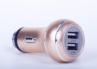 China Dual USB Metal Car Charger 5V 4.8A Alumium Case With Window Punch for sale