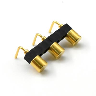 China Spring Loaded Link 0.1000 Pitch 3 Pin Connectors RIPZV 0.1inch 2.54mm 1Amp Right Angle Pogo Pin for sale