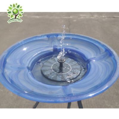 China Garden pools fast delivery 160 l/h low voltage7V garden pools build up solar water fountain for sale