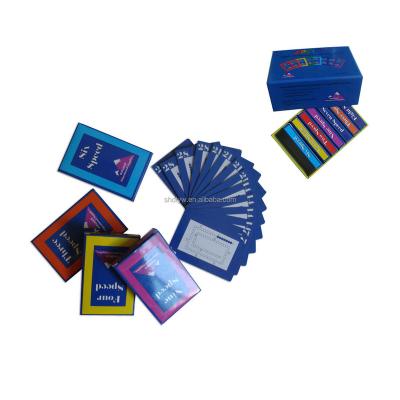 China Full Color Printing Family Logo Party Game Cardboard Paper Custom Playing Cards With Gift Box for sale