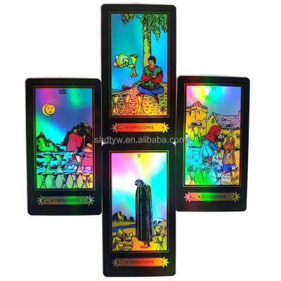 China High Quality Paper Custom Printed Spanish Deck Tarot Cards With Instruction Booklet for sale