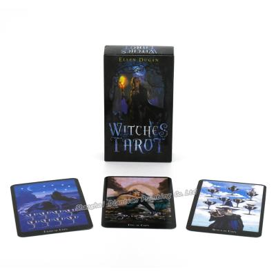 China Wholesale Good Quality Exquisite Printed Witches Tarot Paper Deck Cards Custom Made for sale