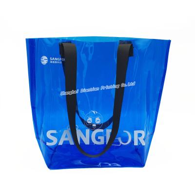 China Custom Shopping Plastic Waterproof Reusable Reusable Tote Bag With Logos for sale